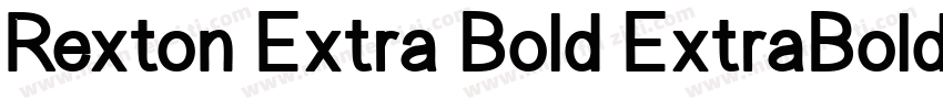 Rexton Extra Bold ExtraBold字体转换